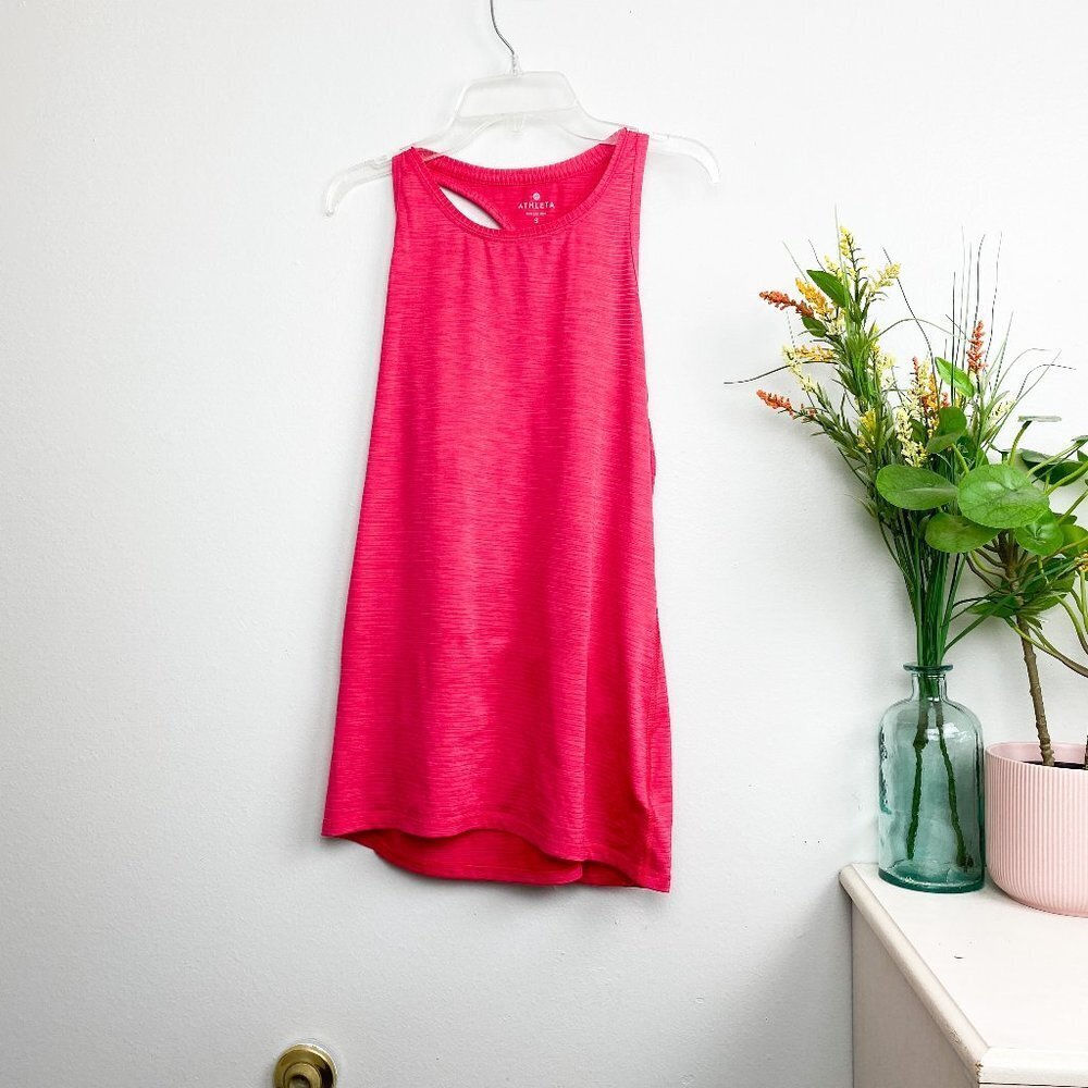 ⭐️ ATHLETA Raspberry Chi Tank Top Workout Athletic Small Racerback